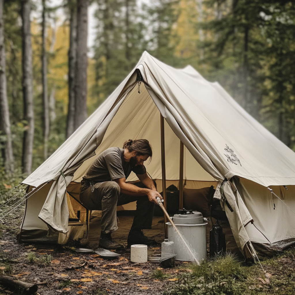 How to Clean a Canvas Tent 2