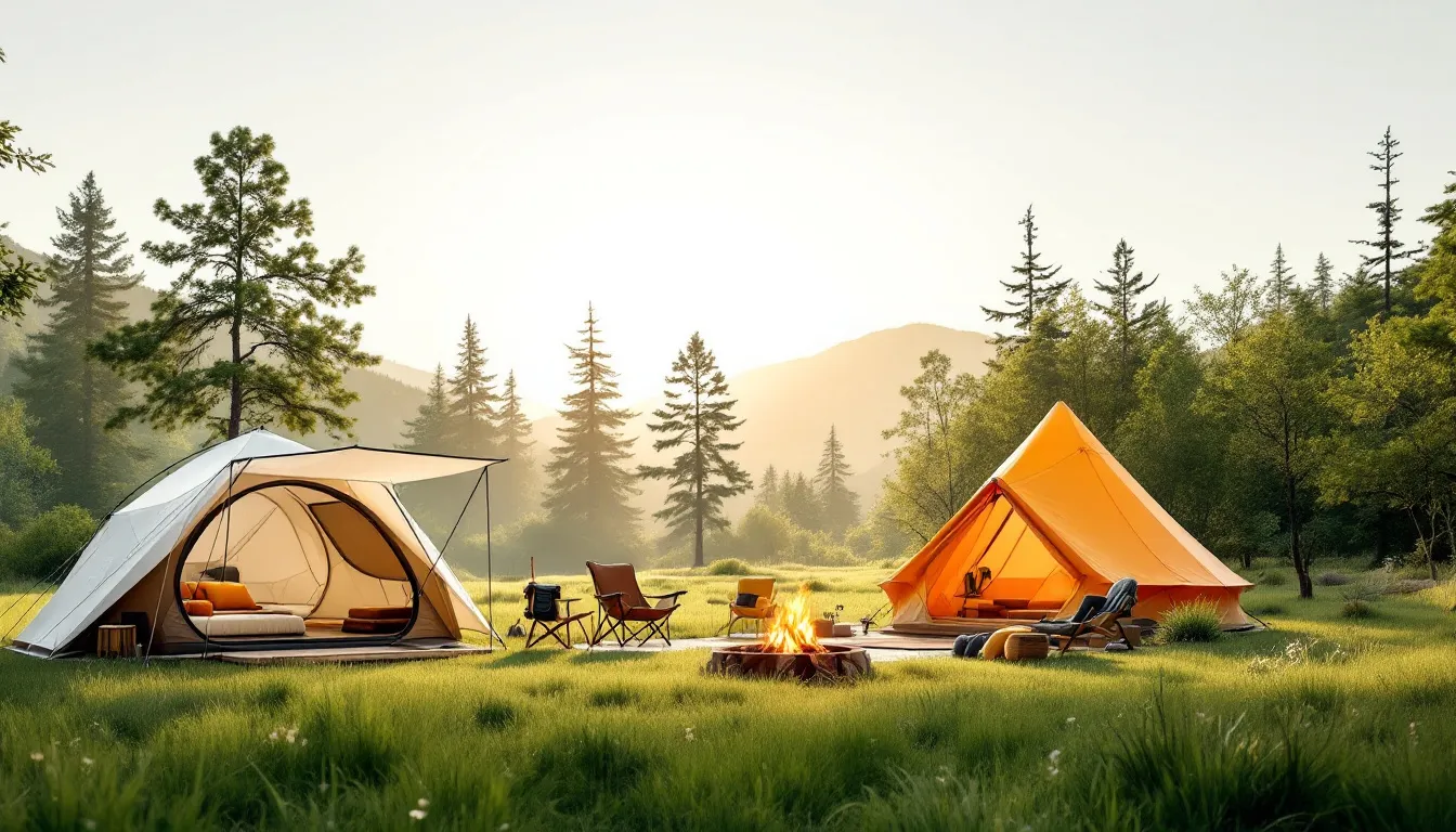 A comparison of various tent types, showcasing their pros and cons.