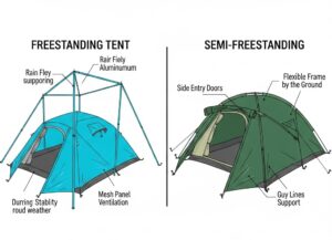 Read more about the article Freestanding Vs Semi Freestanding Tent