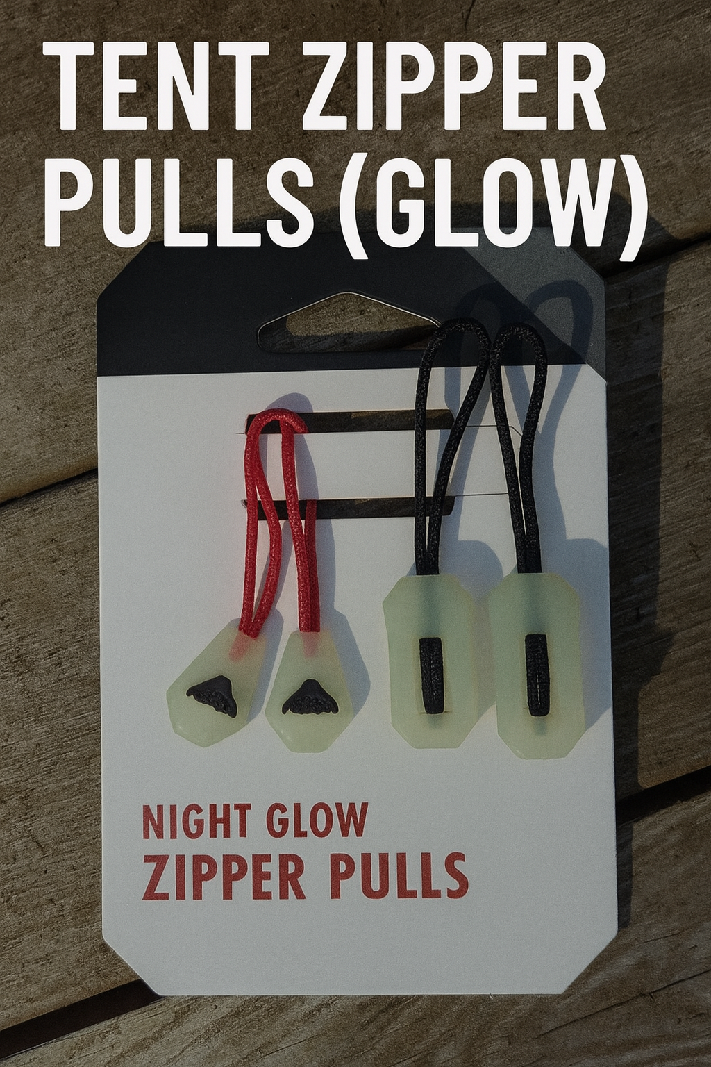 Tent Zipper Pulls (Glow)