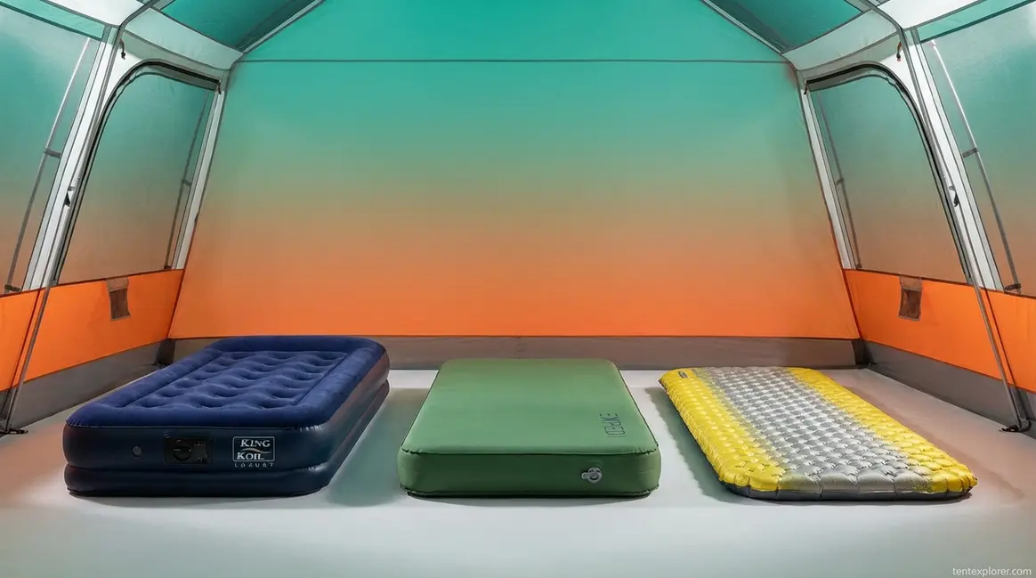 Best air mattress for tent camping featuring King Koil, Exped MegaMat, and NeoAir XLite
