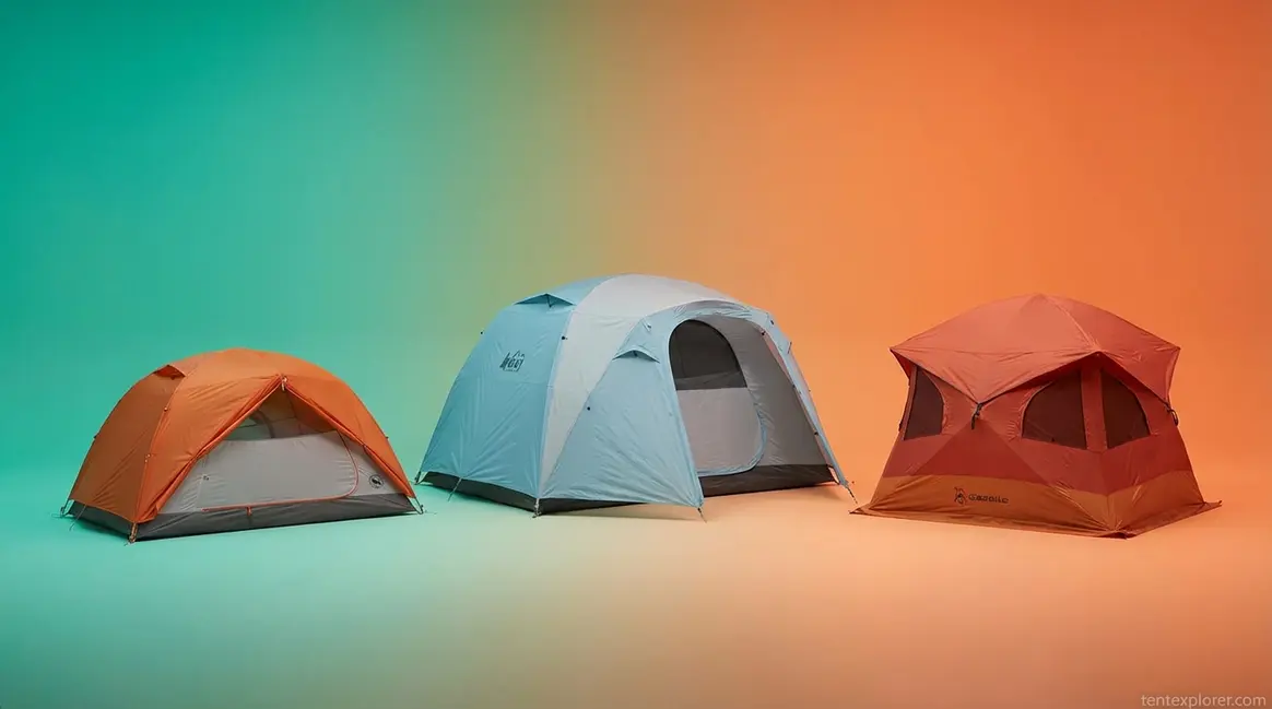 Best tent for tall people comparison showing REI Wonderland, Big Agnes, and Gazelle models
