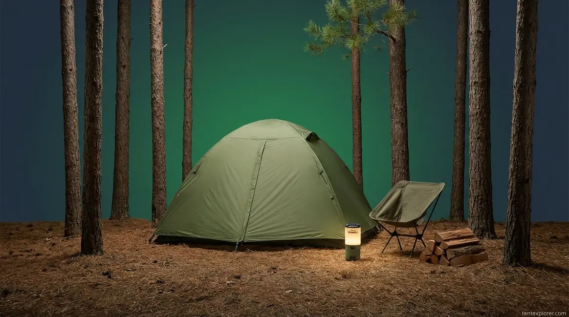 Perfectly pitched tent in a forest demonstrating how to keep bugs out of a tent