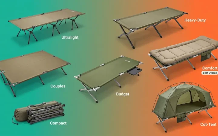 Best camping cots comparison showing seven top-tested options for every camper type in 2026